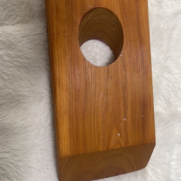 Amazing Balancing Wooden Wine Bottle Holder Double Hole 2 Bottle Capacity Daku - Picture 11 of 11